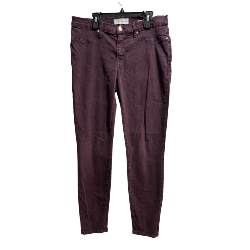 Henry‎ & Belle Super Skinny Ankle Jeans, size 31, Plum